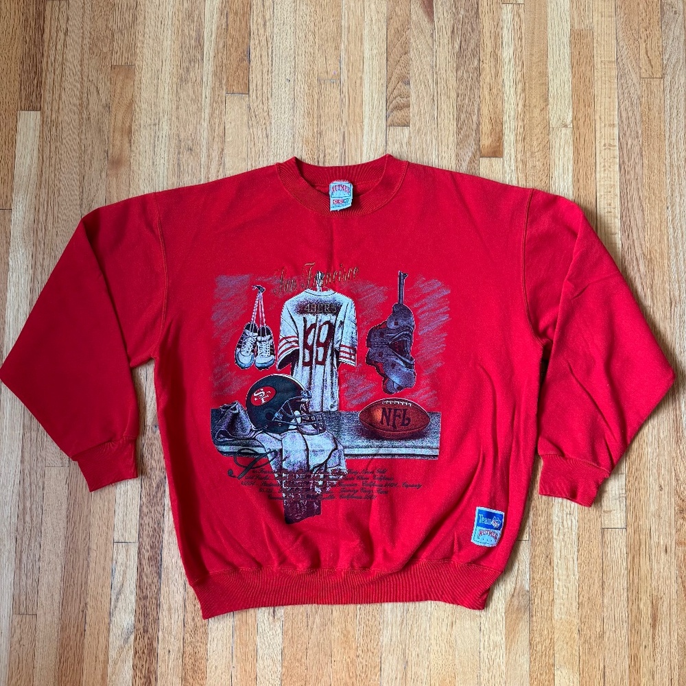 Vintage Nutmeg Mills x CCM San Francisco 49ers fleece crewneck sweatshirt